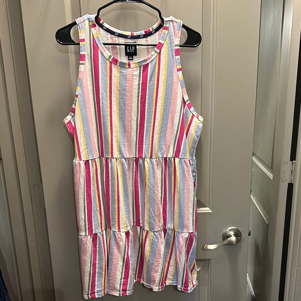 Gap Size XL Striped Sleeveless Dress EUC